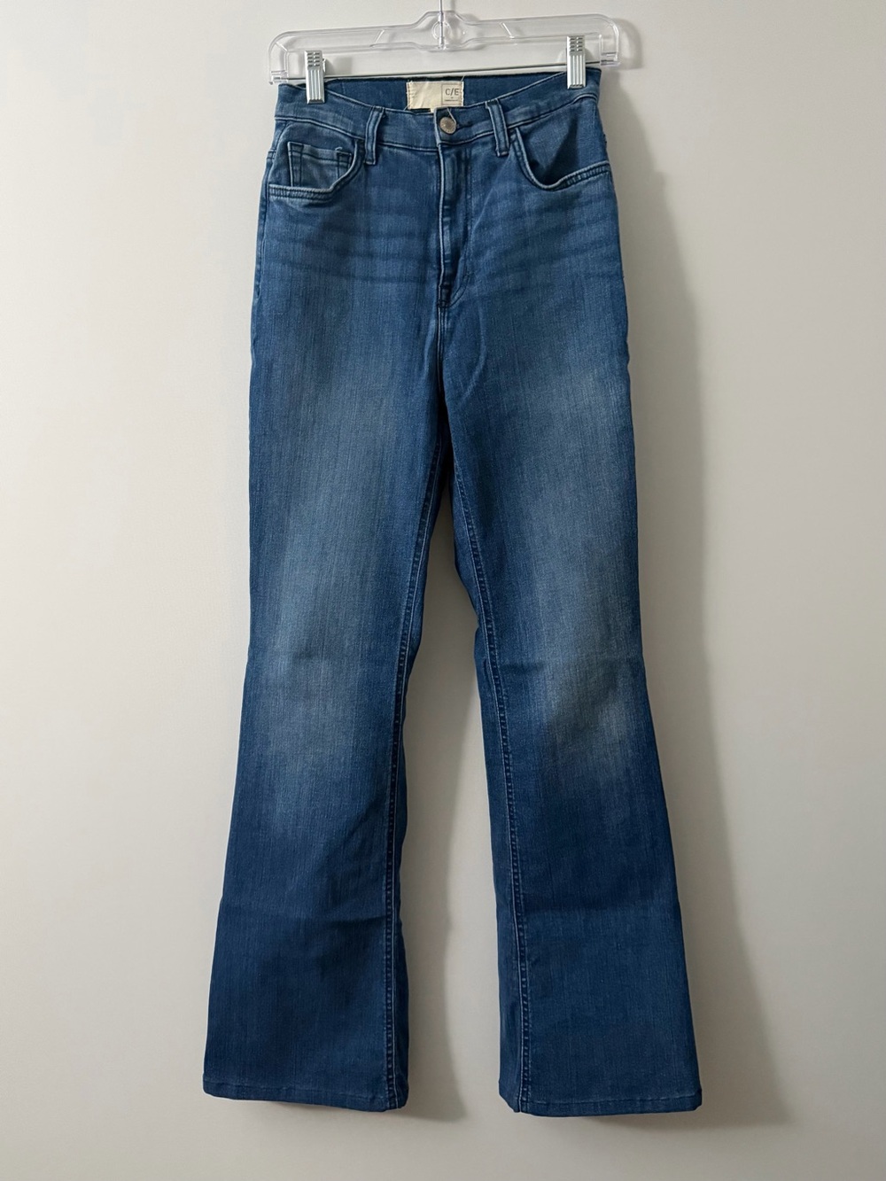 C/E by Current/Elliott Size 26 Women's Flared Jeans High Rise Blue Wash Used
